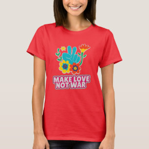 Camiseta Fazer amor não guerra