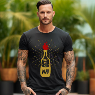 Camiseta Fazer Arte Não Guerra à Camisa-T