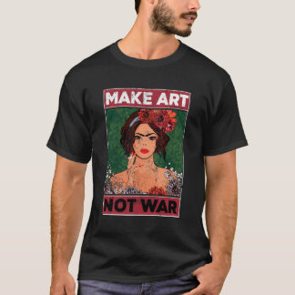 Camiseta Fazer Arte Não Guerra Artistas Gráficos Pintores I