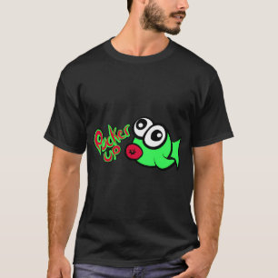Camiseta Fazer biquinho! Peixe de desenho animado