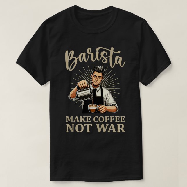Camiseta Fazer Café NãoBarista Café 4 (Frente do Design)
