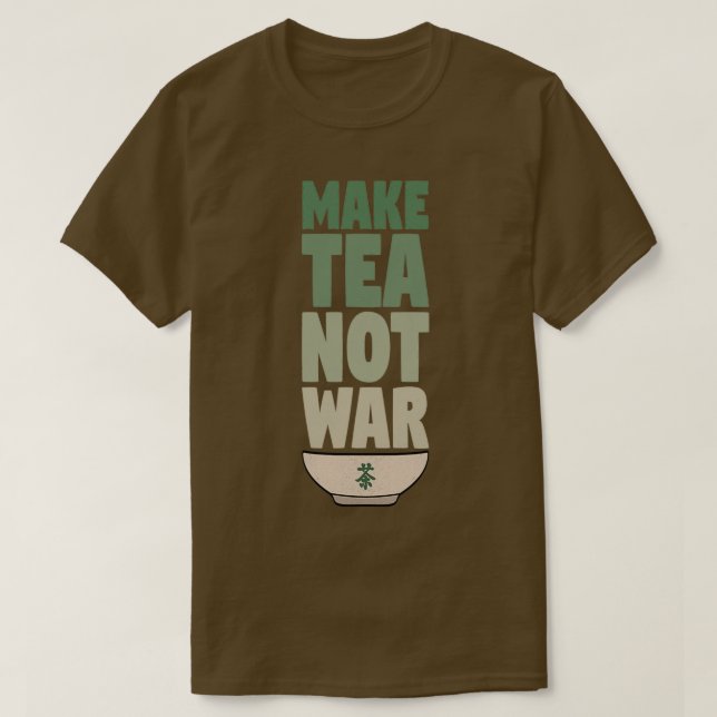 Camiseta Fazer Chá Não Guerra 16 (Frente do Design)