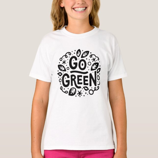 Camiseta Fazer citações ecológicas verdes (Frente)