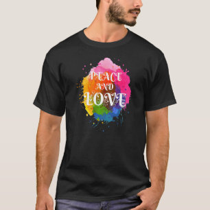 Camiseta Fazer com que a paz não entre em guerra e ilustre
