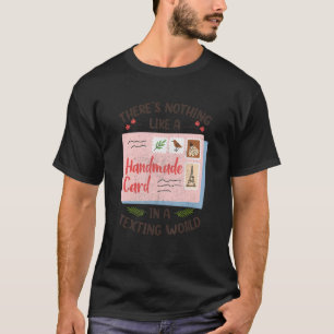 Camiseta Fazer De Cartão De Amor Hobby De Cartão Fabricado 