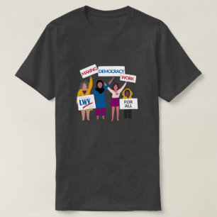Camiseta Fazer Democracy Work Unisex Tee (carvão vegetal)