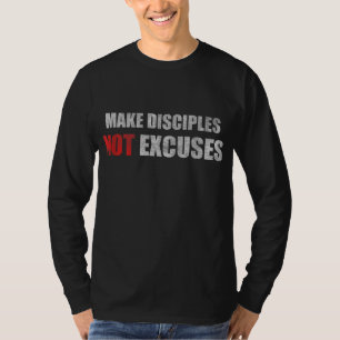 Camiseta Fazer Discípulos Não Desculpem Jesus Cristãos Home