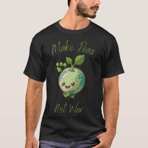 Camiseta Fazer ervilhas não é vegetariana vegetariana de gu