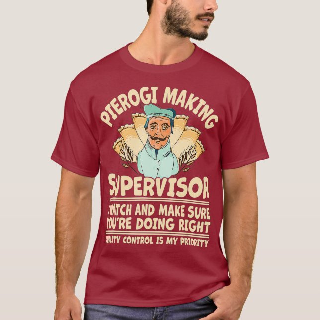 Camiseta Fazer Eslavo Polonês Engraçado Pierogi (Frente)
