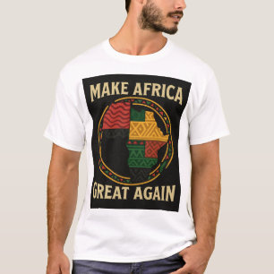 Camiseta FAZER EXCELENTE AFRICA NOVAMENTE - Sinalizador Map