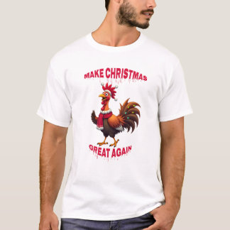 Camiseta Fazer excelente de Natal novamente