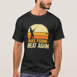 Camiseta Fazer Excelente De Pesca Novamente Pescador Pescad