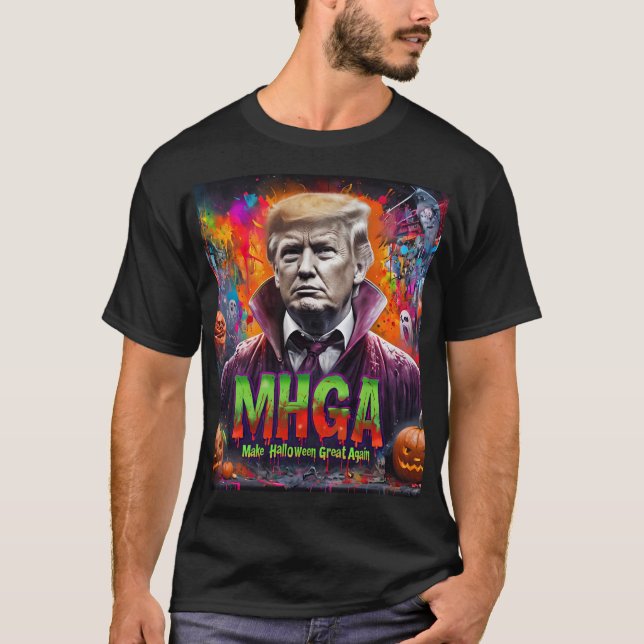 CAMISETA FAZER EXCELENTE HALLOWEEN NOVAMENTE | DARK MAGA (Frente)