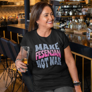 Camiseta Fazer Fesenjan Não Guerra   Presente persa engraça