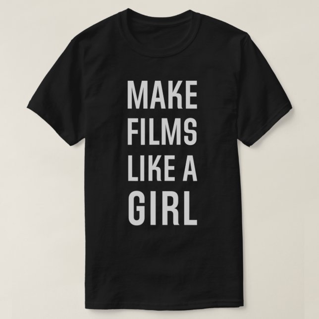 CAMISETA FAZER FILMES COMO UM L (Frente do Design)