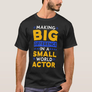 Camiseta Fazer Grande Diferença Em Um Pequeno Artista Do Mu