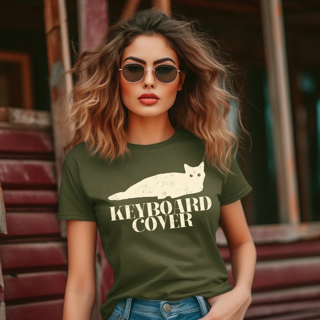 Camiseta Fazer Kitty Cat como um Cobrir de teclado (Criador carregado)