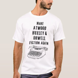 Camiseta Fazer Madeira, Huxley e Orwell Fiction Novamente C