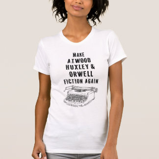 Camiseta Fazer Madeira, Huxley e Orwell Fiction Novamente C