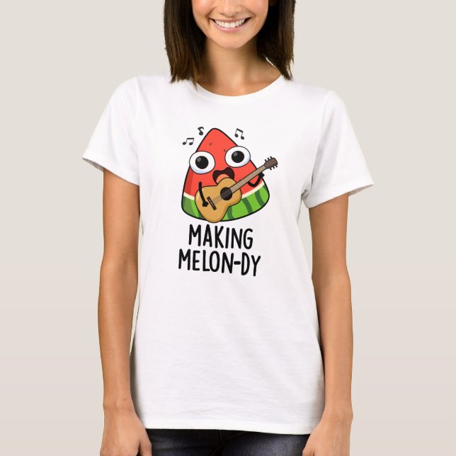 Camiseta Fazer Melon-dy Funny Melon Pun (Frente)