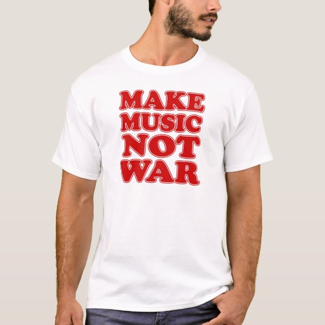 Camiseta Fazer Música Não Guerra (Frente)
