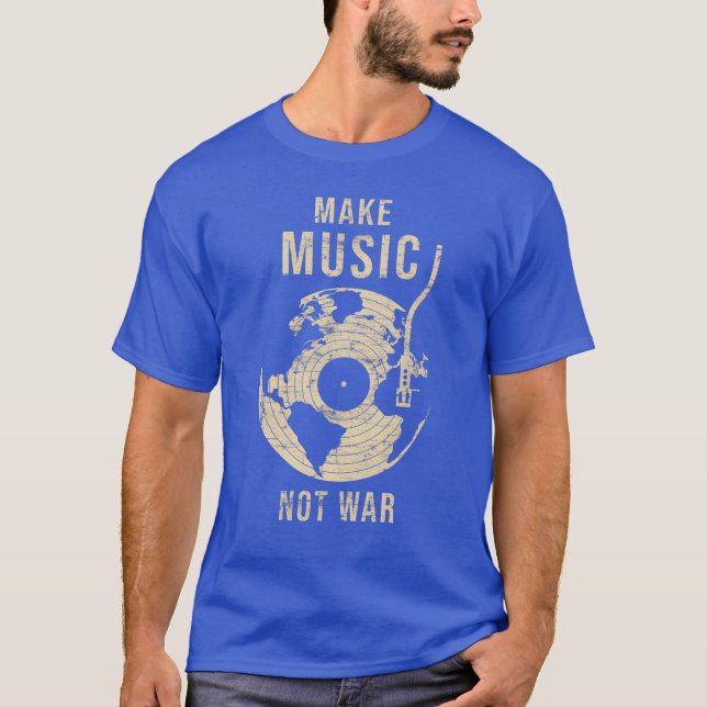 Camiseta Fazer Música Não Vintar Guerra (Frente)
