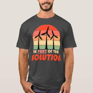 Camiseta Fazer parte da solução Clima das Energias Renováve