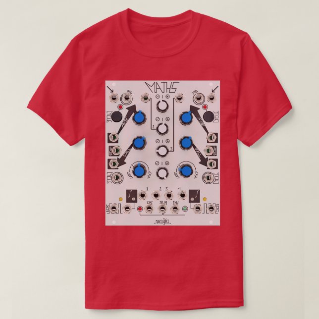 Camiseta Fazer Ruído - Matriz Eurorack - Sintonia Modular - (Frente do Design)