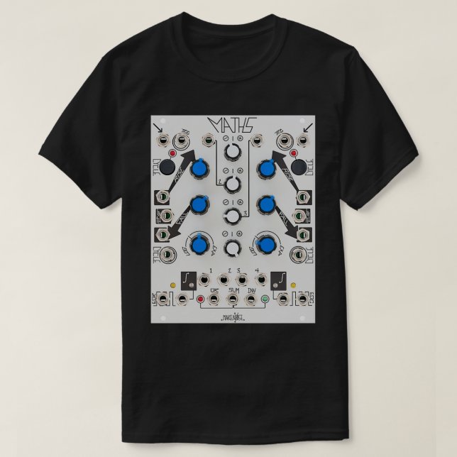 Camiseta Fazer Ruído - Matriz Eurorack - Sintonia Modular - (Frente do Design)
