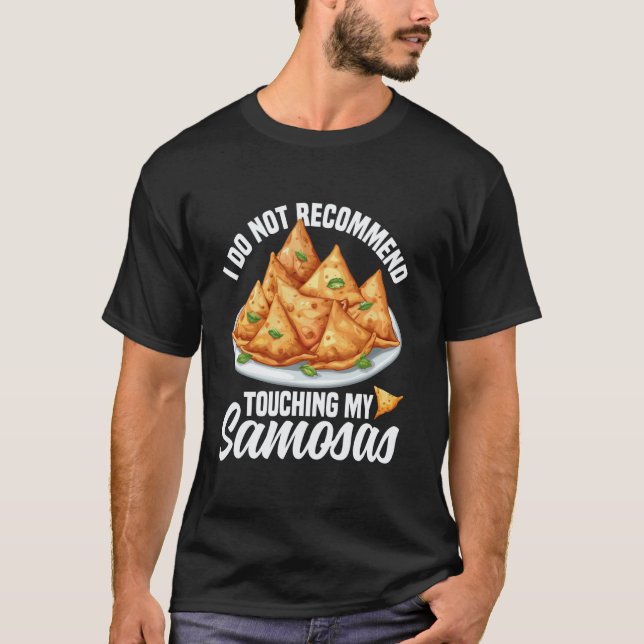 Camiseta Fazer Samosas Comida Indiana Vegana Samosas Congel (Frente)