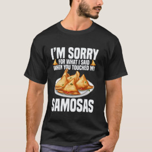Camiseta Fazer Samosas Comida Indiana Vegana Samosas Fresca