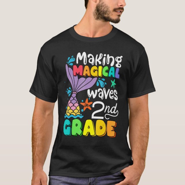 Camiseta Fazer Sereia Ondas Mágicas Em segundo De Volta Par (Frente)