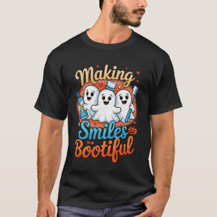 Camiseta Fazer sorri Bootizando Halloween Engraçado Ghost D