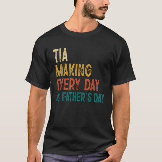 Camiseta Fazer Tia Engraçado Todos Os Dias Como Dia de os p