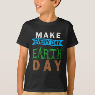 Camiseta Fazer Todo o Dia da Terra Traje Gráfico da Mãe Nat