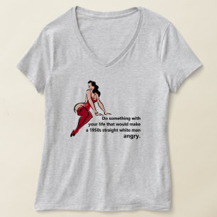 Camiseta Fazer uma T-Shirt com raiva de um homem branco het