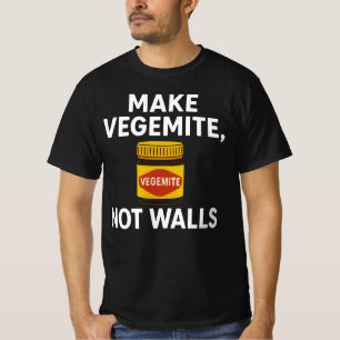 Camiseta Fazer Vegemite Não Guerra, Unidade Australiana Não