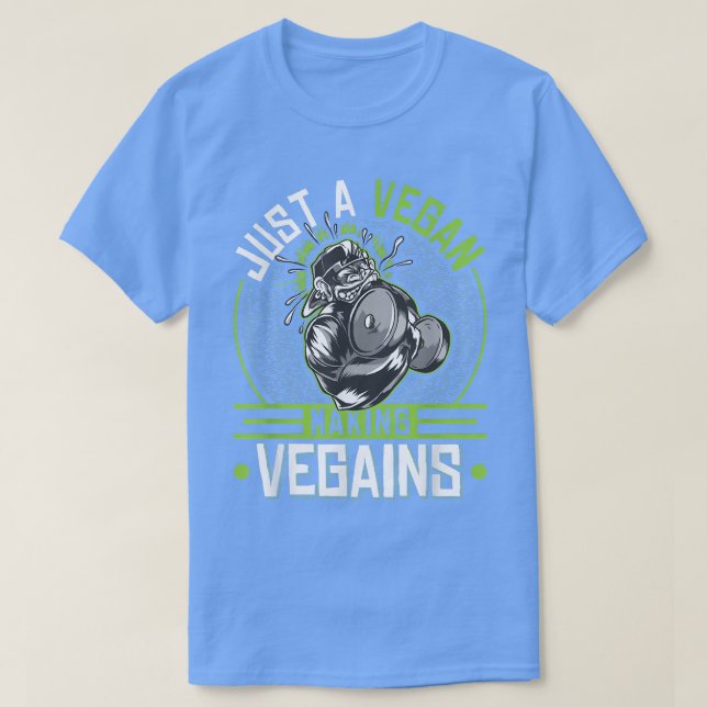 Camiseta Fazer vegetariano vegetariano, Malhação vegetal (Frente do Design)