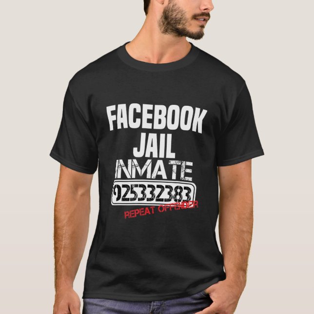 Camiseta Fb Social Network Jail Repeat Offender 925332383 I (Frente)