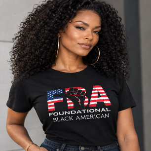 Camiseta FBA Orgulho Americano Afro-Americano Fundamental