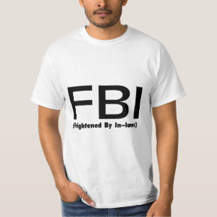 Camiseta FBI amedrontado perto nas leis