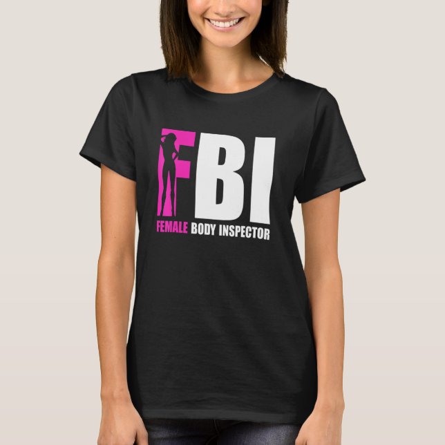 Camiseta FBI Female Body Inspector Acronym   Collector (Frente)