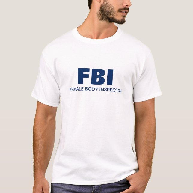 Camiseta FBI - Inspector do corpo fêmea (Frente)