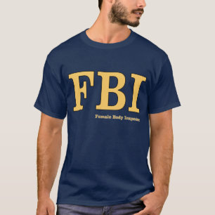 Camiseta FBI: Inspetora do corpo feminino