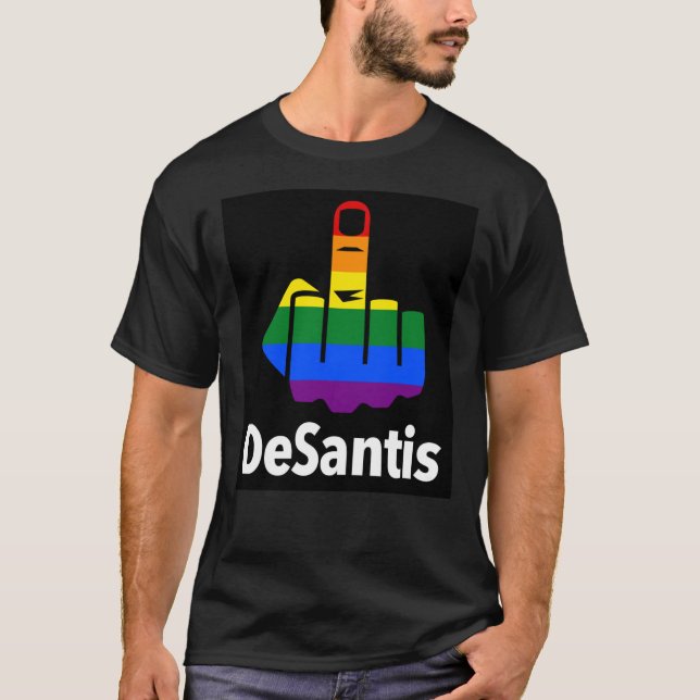 Camiseta FCK Desantis - Censurado com Dedo Médio (Frente)