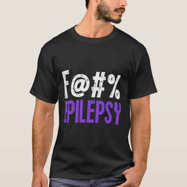 Camiseta Fck Epilepsy Awarness Mês Briso Roxo (Frente)