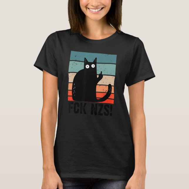 Camiseta Fck Nzs Cat Contra o Racismo Rico Vestir Nzs Fck (Frente)