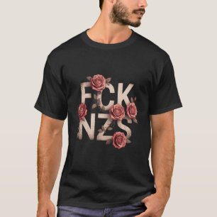 Camiseta FCK NZS Floral Contra a Direita Sem Nazistas Lgbtq