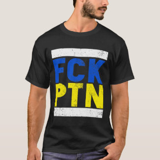 Camiseta Fck Ptn I Sente-Se Com A Ucrânia, Bandeira Ucrania