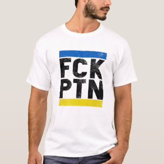 Camiseta Fck Ptn I Stand With Ukraine Ukrainian Flag
